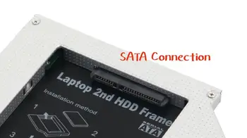 IDE to SATA 2 השנייה דיסק קשיח SSD קשיח כונן אופטי הקאדילק מסגרת המתחם תושבת ל HP Compaq 6910P NC6220 NC6230 NC2400 NC6400