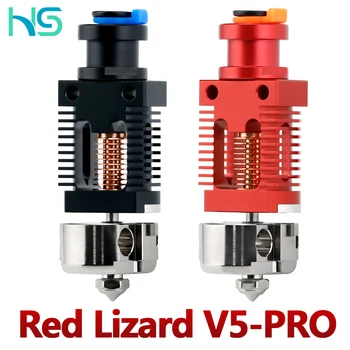 Haldis 3D אדום לטאה V5 Pro V6 Hotend, נאספו דו חום מתכת הפסקה, מצופה נחושת Hotend CR-10 CR10S אנדר-3 V2 אנדר-3