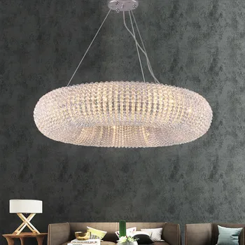 אמריקן לופט יוקרתי Led נברשת מודרנית הסלון אורות תליון קריסטל K9 להשעות את המנורה עיצוב הבית מקורה הברק גופי