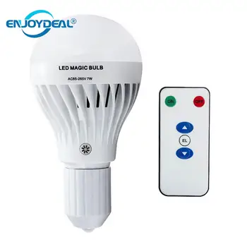 E27 LED נטענת חירום הנורה 7W Dimmable הנורה מסיבה פטיו אור לבן חם לבן 1800/2200mA