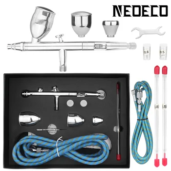 NEOECO NCT-183K Airbrush 2cc/5cc/13cc להסרה נוזל כוסות עם הצינור, 0.3, 0.5, 0.8 מ 
