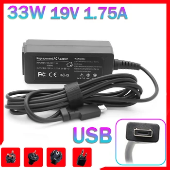 19V 1.75 לי 33W מיקרו USB נייד מטען מתאם חשמל עבור Asus Eeebook X205T X205TA TP200S E202 E202SA E205SA A3050 אספקת חשמל