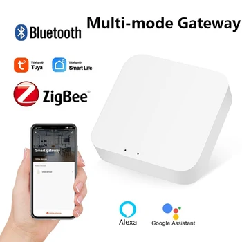 IHSENO Tuya ZigBee חכמה שער רכזת Bluetooth מצב מרובה חכם החיים אפליקציה אלחוטי שלט רחוק עובד עם אלקסה הבית של Google
