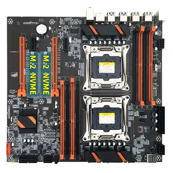 X99 כפול מעבד לוח אם+2XE5 2620 V3 מעבד+DDR4 4G RECC RAM+SATA כבל+לבלבל+בשמן התרמי LGA 2011 2011-V3 CPU
