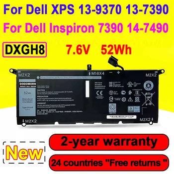 WISECOCO חדש סוללה של מחשב נייד DXGH8 על Dell XPS 13 9380 9370 7390 על Dell Inspiron 7390 2-in-1 7490 G8VCF H754V 0H754V P82G 52WH