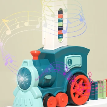הרכבת רכב חשמלי אבני הבניין של הילדים אוטומטית הנחת המשחק צעצועים חינוכיים לילדים DIY צעצועי מתנה