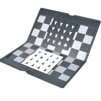 כיס קיפול מגנטי הבינלאומי שחמט פלסטיק לוח דמקה נייד נסיעות לוח שחמט משחקים חינוכיים צעצוע מתנות