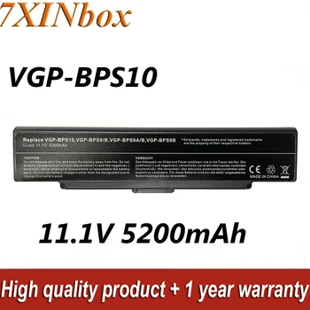 7XINbox 11.1 V 5200mAh VGP-BPS10 VGP-BPS9B VGP-BPL9 סוללת המחשב הנייד של Sony VAIO VGN-CR15/B VGN-AR47G/E1 VGN-AR520E CR13G סדרה