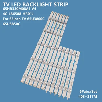 טלוויזיה תאורה אחורית 65HR330M08A1 V4 4C-LB6508-HR01 טלוויזיית LED אחורית רצועות
