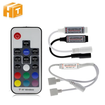 LED RGB בקר שחור / לבן /Doubel DC12V 17key RF Wireless Remote בקר RGB LED רצועת אור