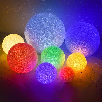 זוהר כדור אור מחרוזת אורות דקורטיביים ביד אורות צבעוניים Valentie של יום חג המולד, אורות הבמה קריסטל