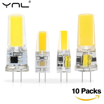 10pcs G4 G9 LED מנורות 12V AC/DC 220V E14 3W 6W 9W Dimable מיני נורת LED Beam זווית להחליף הלוגן קריסטל נברשת אורות