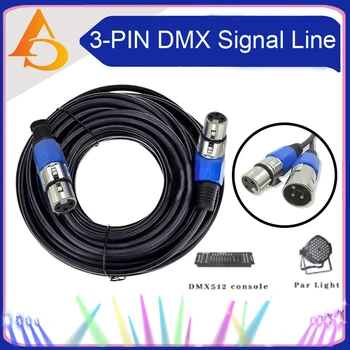3-PIN DMX אות קו, (1 מ-5 מטר,6M,7M,8M,9M,10 מטר,15 מטר,20M) להשתמש LED PAR DMX כבל הבמה ציוד תאורה