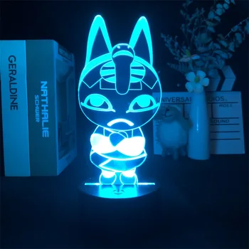 קליאופטרה חיה חוצה אופקים חדשים 3D מנורת הלילה על עיצוב חדר השינה חמודה יום הולדת צבע מתנה מנורת LED מנגה ילד אוהב להציג.