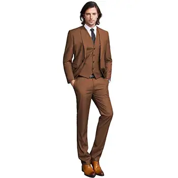 2019 גברים Slim Fit חליפות 3 חלקים סט עסקית רשמית טוקסידו לגברים מסיבת חתונה בלייזר חליפות אופנה מותאם אישית Terno ' קט מכנסיים וסט
