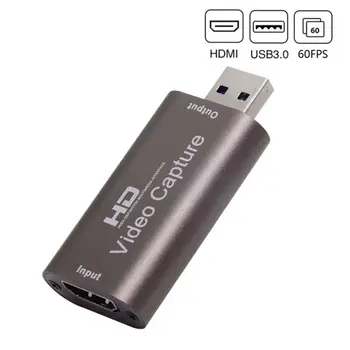 4K כרטיס לכידת וידאו USB 3.0, HDMI Video Grabber תיבת PS4 משחק די וי די מצלמת וידאו שיא פלאסה דה וידאו בהזרמה בשידור חי
