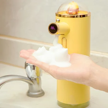 חמוד לגעת האוטומטית ללא אינדוקטיבית קצף סבון מיכל חכם כביסה ביד מכונת כביסה שירותים כלים אקס המשפחה קישוטים