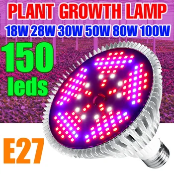 E27 LED לגדול אור ספקטרום מלא Phytolamp בשביל לשתול שתילים צמיחה אור פנימי פרחים זרעי חממה LED טיפוח המנורה