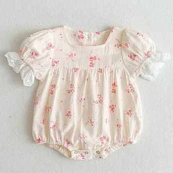 XINYU 2023 התינוק סרבל אופנה הדפסת Rompers עבור הרך הנולד הבחורה בגדי קיץ קצר שרוול בגד גוף 0-1-2-3 שנים