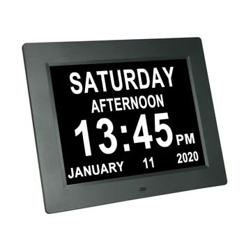 גדולים אות דיגיטלי יום לוח שנה שעון מעורר 10 אינץ ' תצוגה דיגיטלית השעון עבור אובדן זיכרון קשישים DDC-1010