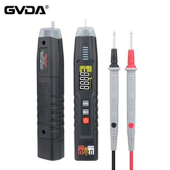 GVDA סוג עט דיגיטלי מודד True RMS Smart AC DC מתח התנגדות קיבוליות תדר הבוחן 4000 נחשב Multitester