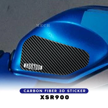 סיבי פחמן מדבקה 3D טנק משטח מדבקות שמן גז כיסוי מגן קישוט ימאהה XSR900 XSR 900 2022