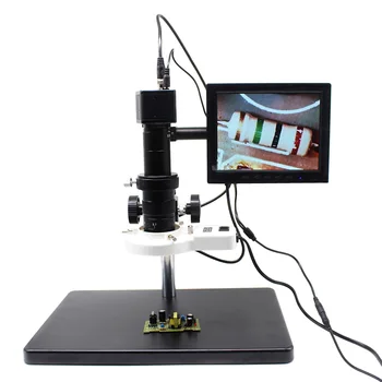 7-150X אלקטרון זום וידאו עינית מיקרוסקופ זכוכית מגדלת עם מערכת מצלמות CCD