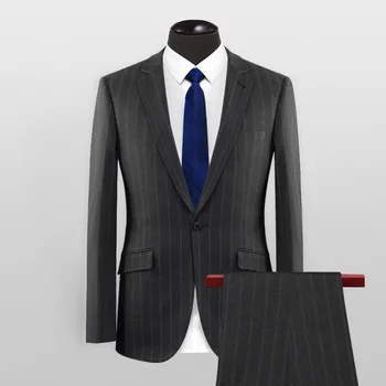 כפתור אחד בלייזר חליפה 2 חלקים High-end אנשי עסקים חתונה חליפות בהזמנה אישית רשמית מסיבת סיבתי חליפות