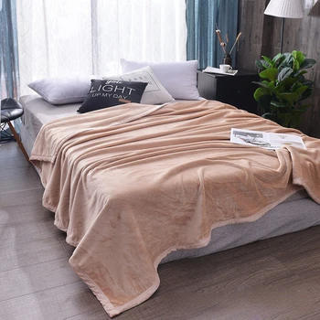 שמיכות חדש מוצק צבע פלנל עבה מוצק צבע הספה לכסות את המצעים על המיטה רך חם חורף אחת כפול שמיכות מצעים