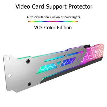Jonsbo V3 RGB/ARGB כרטיס וידאו לעמוד כרטיס גרפי תומך מסגרת מארז LED בעל סוגר 3 Pin 5V ARGB GPU בעל לעמוד