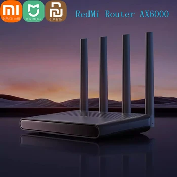 Xiaomi Redmi נתב AX6000 WiFi6 2.4 G 5G Quad-core CPU 5952Mbs רשת מהדר 8 ערוץ אות רשת מגבר MiJia App