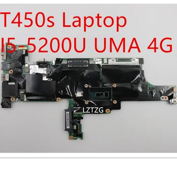 לוח Lenovo ThinkPad T450s נייד Mainboard I5-5200U אומה 4G 00HT736