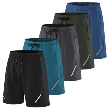 Mens מכנסי ריצה, חדר כושר ללבוש כושר אימון מכנסי גברים ספורט מכנסיים קצרים טניס כדורסל כדורגל אימונים קצרים.
