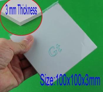 1 חתיכה אפורה הולכת החום משטח CPU IC X360box מאוורר, כרטיס גרפי 100x100x3mm גוף קירור צ ' יפ משטח המתחם