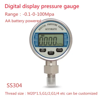 חשמלי מודד לחץ LCD תצוגה דיגיטלית 60 מ 