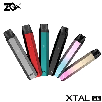 איכות גבוהה ZQ Xtal SE ערכת דואר סיגריה Vaper ערכת סוללה מובנית 520mah 1.8 ml להחלפה פוד 0.8 אוהם 1.0 1.2 אוהם אוהם תרמילי Xtal