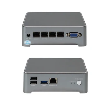Fanless Mini PC Celeron J4125 J1900 חומת האש VPN של נתב 4XGigabit Nic 1*סיסקו מסוף רשת ביטחון שרת OPNsense שער