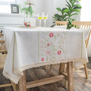 שולחן בד אמנות מלבני שדה טריים תה, שולחן מפת שולחן משק הבית שולחן מרובע בד