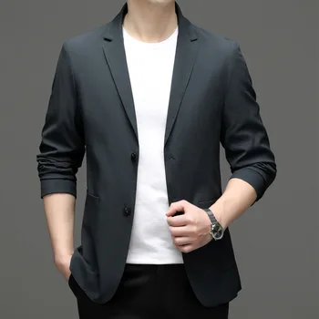 6731-2023 גברים חליפה חליפה האביב עסקים חדשים מקצועי של הגברים ז ' קט קליל הגירסה הקוריאנית של החליפה.