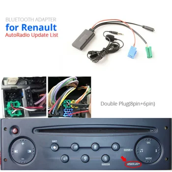 רכב Bluetooth 5.0 אודיו סטריאו AUX קלט כבל MINI Plug עבור רנו 2005-11 רדיו במכונית שמע מוסיקה המכשיר אביזרים
