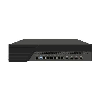 2U Rack Mount הקבינט Firewall Appliance,HUNSN RJ33, VPN, רשת, נתב,AES-NI, 6 x-Gigabit LAN, 4 x SFP אופטי, מסוף, VGA